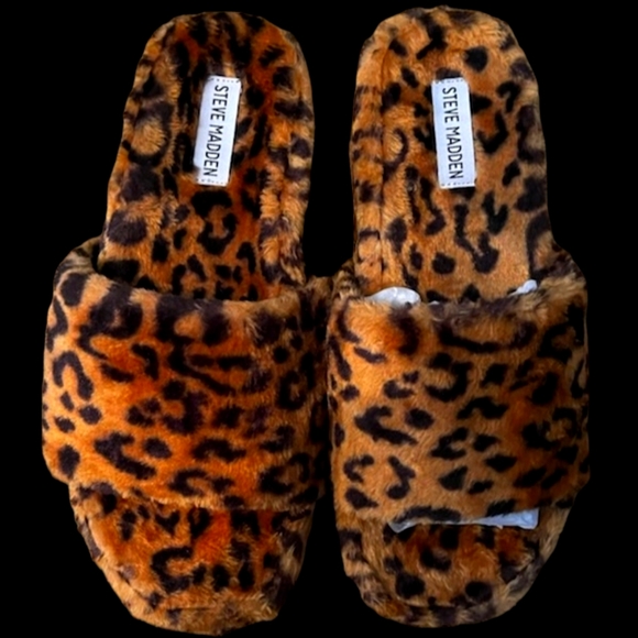*NWT *Steve Madden *FabFuzz Faux Fur *Platform Slippers - Picture 3 of 4